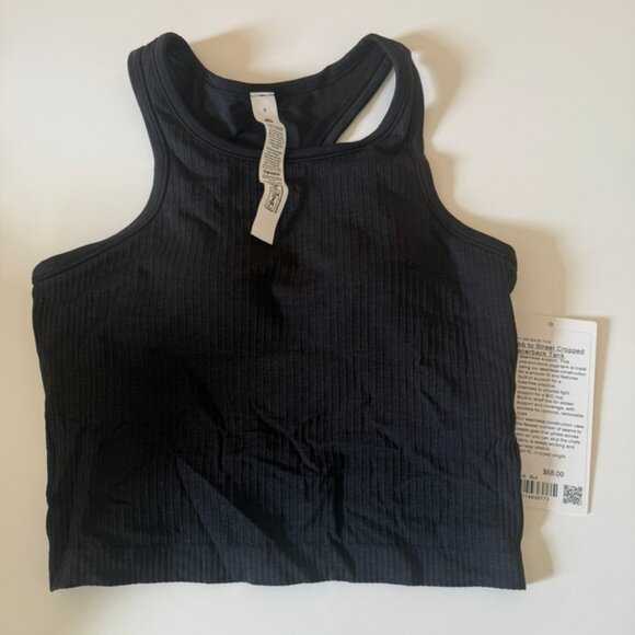 Ebb to Street Cropped Crop Racerback Tank Top - Picture 4 of 5